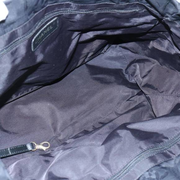 CHANEL New Travel Line Tote Bag Nylon Black CC Auth ep3093 - Picture 10 of 16